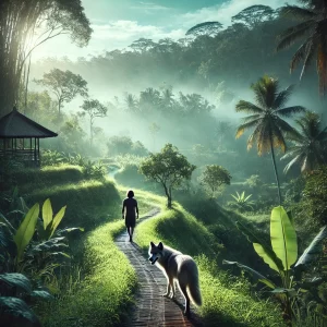 Beachwalk with Wolves